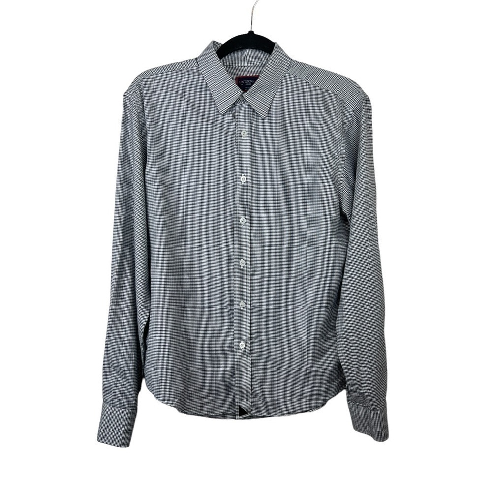 Untuckit Ansellmo Houndstooth Button Up Shirt - image 1